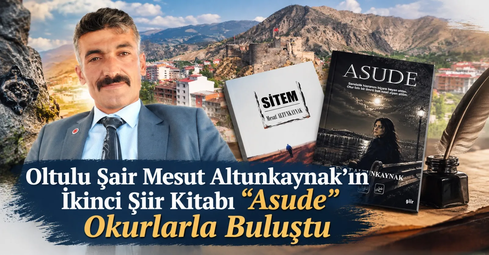 Oltulu Halk Şairi Mesut Altunkaynak’ın İkinci Şiir Kitabı “Asude” Yayımlandı